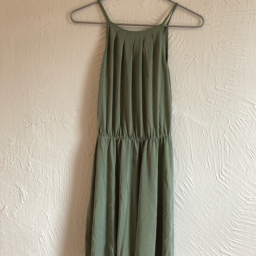 Alya Dress. Francesca’s. Olive Color. Size Small